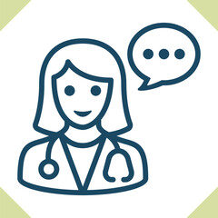 Woman Doctor Icon