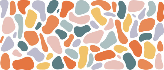 Abstract pattern, colorful shapes, modern design, organic forms, contemporary art, texture, background, creative, playful, vibrant, decorative, wallpaper, textile, geometry, composition