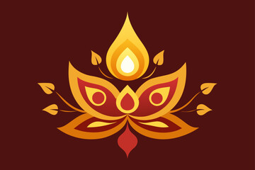 Vector fire flames set symbol illustration with hot orange and yellow light for burning danger or logo art design