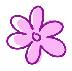 Girly Flower Sticker