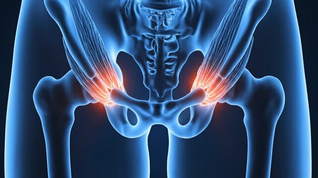 Pelvic Pain X-Ray Animation - Understanding Joint Inflammation.