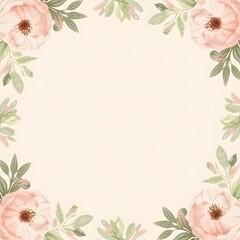 Obraz premium Watercolor Floral Corners