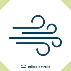 Wind Icon - Windy, Weather
