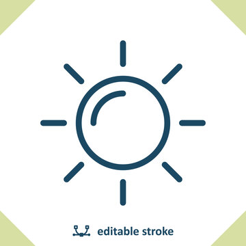 Sun Icon - Weather, Sunny, Summer, Day