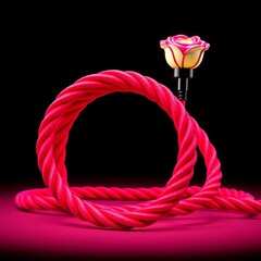 red rose on a white background