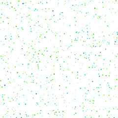 Festive Confetti Background with Green and Blue Geometric Shapes for Celebrations and Decorative Designs Vector Illustration