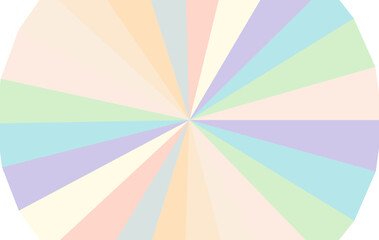 Soft Pastel Color Wheel with Radial Design Gentle and Calming Tones for Graphic Backgrounds and Creative Projects