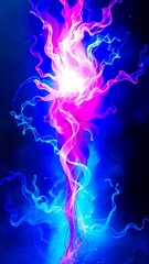 smoke on black background