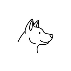 vector illustration of a dog
