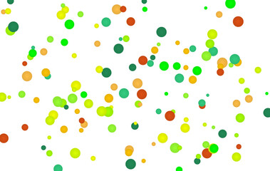 Colorful Spheres Floating Against a White Background Evoking Playfulness and Celebration for Graphic Design Elements and Abstract Art Projects