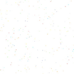 Delicate Pastel Confetti on White Background for Celebrations and Decorative Designs A Versatile Texture Full Frame Image