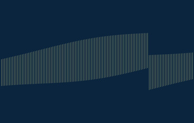 Obraz premium Minimalist Graphic Design with Repeating Vertical Lines on Dark Blue Background for Modern Presentations and Creative Projects