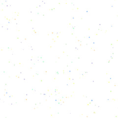 Pastel Confetti Bursting on White Background Creates a Festive and Cheerful Ambience for Celebrations and Design Projects