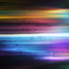 Abstract Cyberpunk Background: Textured, Industrial, Luminous Horizontal Lines
