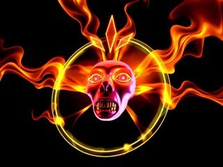 abstract fiery background