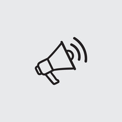 megaphone icon vector illustration
