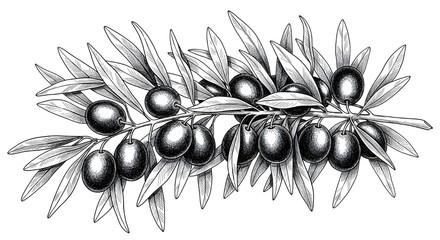 black olives on a white background