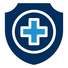 Fototapeta premium INSURANCE Blue Color Icon