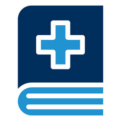 MEDICAL BOOK Blue Color Icon