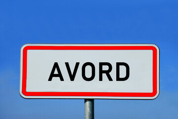 Ortsschild Avord