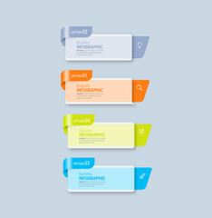 Steps infographic design