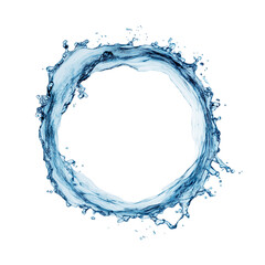 Water Splash Ring isolated on a transparent background