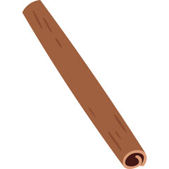 Brown Cinnamon Stick Spice Isolated on White Background with Copy Space Perfect for Culinary and Baking Themes