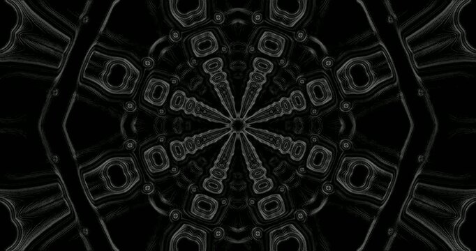 Seamless tunnel video loop creates dynamic visual experience for screensaver display