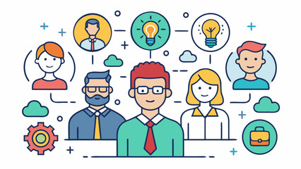 Human resources icon set. Recruitment, job interview, employee training, evaluation. Editable stroke. Vector illustration.