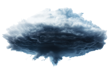 Powerful supercell storm produces a dramatic cloud formation above open landscape during early evening hours