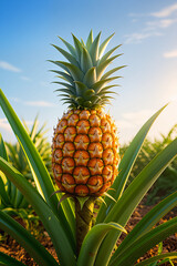Obraz premium pineapple on a tree