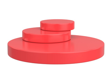 Modern Product Podium. 3D Backdrop. 3D illustration.