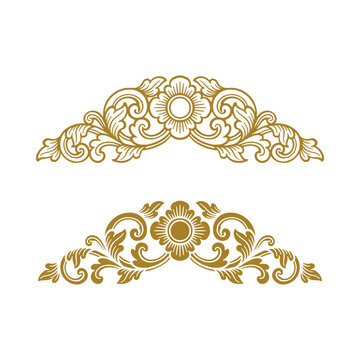 Balinese ornament line art vector premium 3