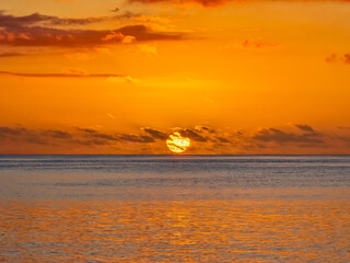 Beautiful Sunset in Drawaqa Island