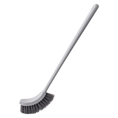 Gray toilet brush isolated on white background