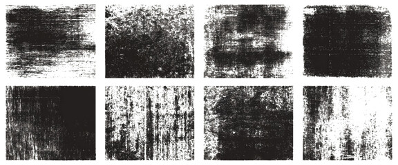 Abstract grunge frame texture set black and white distressed border design .old rough vintage grungy background dirty cracked worn paper edge template .frame texture collection for graphic design .