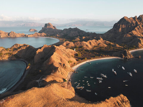 Padar Islands Stunning Coastal Scenery in Komodo National Park.