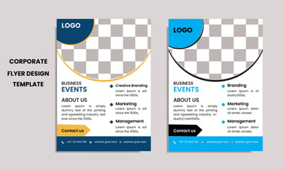 Modern and stylish business flyer design template