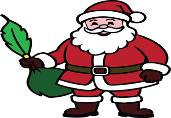 cartoon santa claus