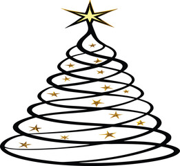 abstract christmas tree