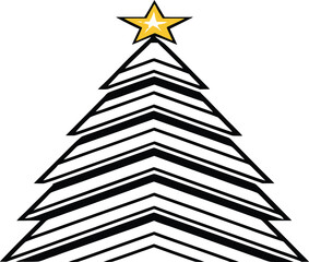 abstract christmas tree