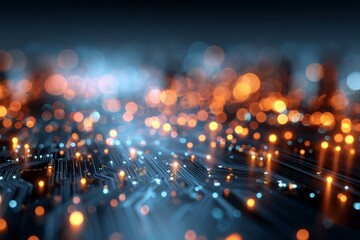 Enchanting christmas light patterns with elegant text overlay. Ai evolution. Dynamic christmas light spectrum with enchanting sparkle effects. Cyber technology. Ai collaboration.