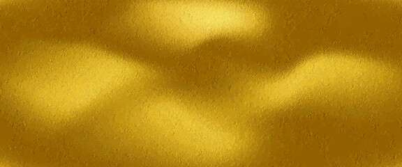 Vector gold foil texture background. Abstract gradient bright and shiny light reflection rough texture surface. Vector illustration for background, backdrop, web, wallpaper, print and design artwork.