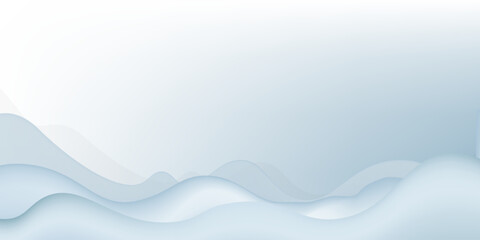 3d snow hills. Winter landscape with snow mountain, snowdrift and pile. Snowy background for sale product presentation. Template for Christmas, New Year design. Vector illustration