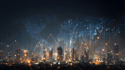 Business and economic growth on global business network