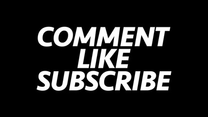 Bold Comment Like Subscribe Call-to-Action for Social Media Videos"
This title uses energetic, direct language and highlights the visual purpose for YouTube, reels, shorts, and influencer content