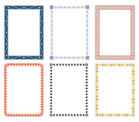 Border frame art vector illustration Design