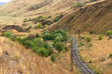 Landscape with railroad track, Armenia