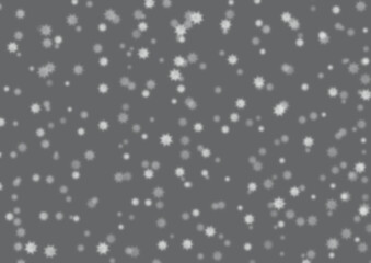 White snow falling down - snowflake PNG