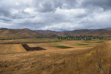Panoramic view of Gogaran village, Armenia